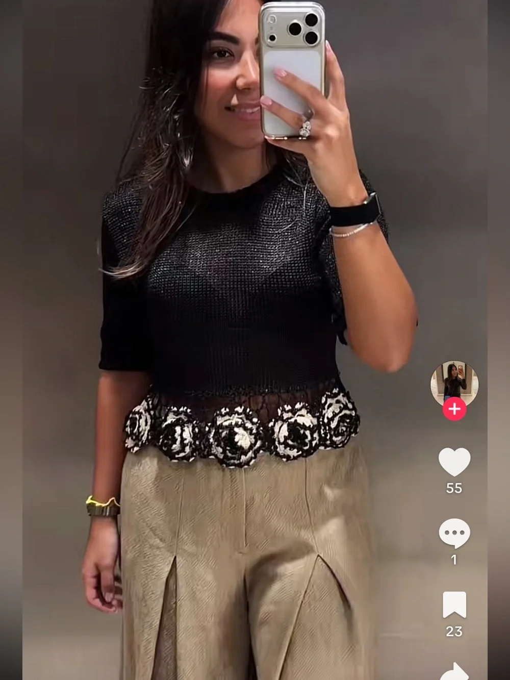 Zara round neck